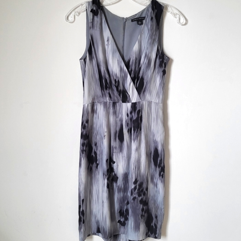 Banana Republic Silk Dress Grey